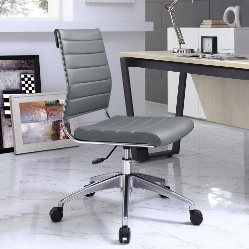 Jive Armless Mid Back Office Chair - Gray