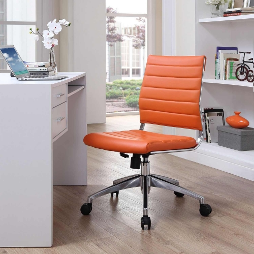 Jive Armless Mid Back Office Chair - Orange