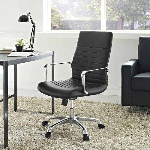 Finesse Mid Back Office Chair - Black