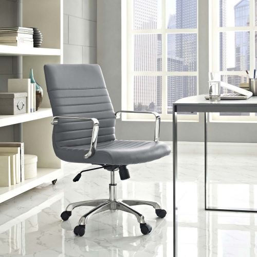 Finesse Mid Back Office Chair - Gray