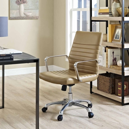 Finesse Mid Back Office Chair - Tan