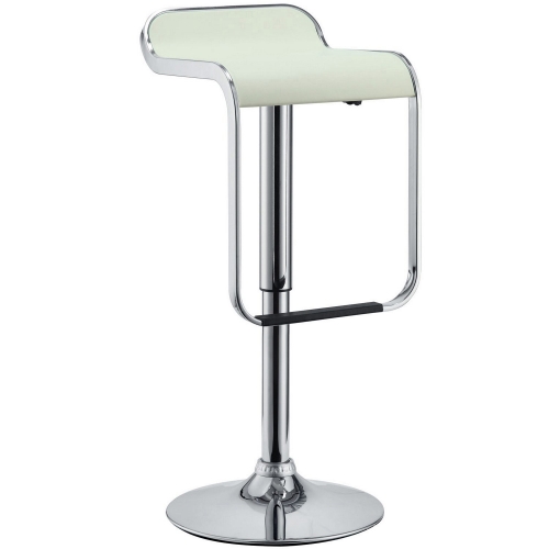 LEM Vinyl Bar Stool - White
