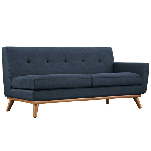 Engage Right Arm Loveseat - Azure