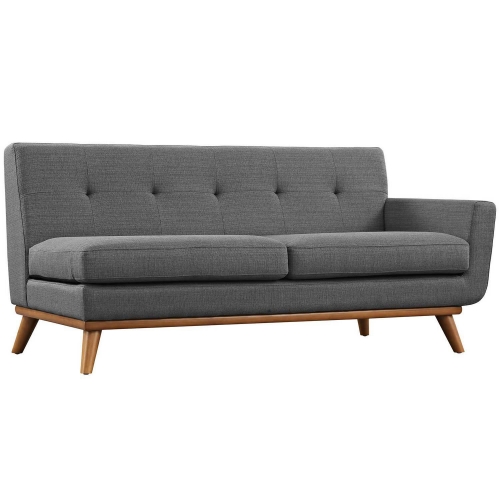 Engage Right Arm Loveseat - Gray