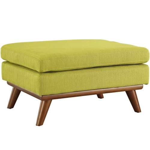 Engage Fabric Ottoman - Wheatgrass