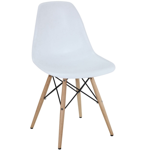 Pyramid Dining Side Chair - White
