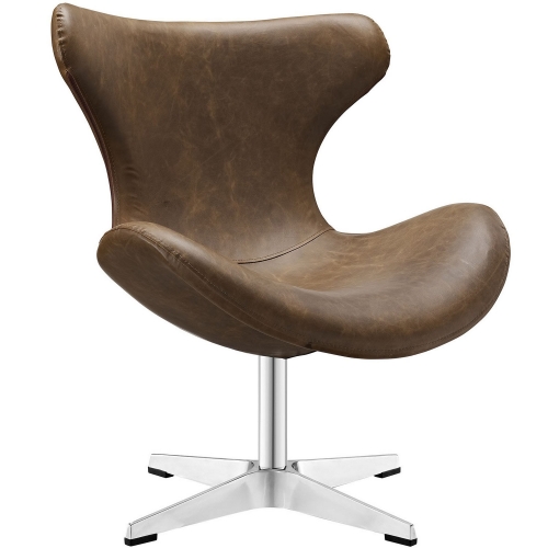 Helm Lounge Chair - Brown