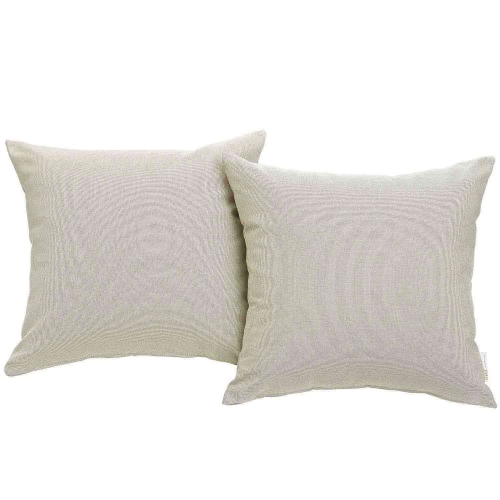 Convene Two Piece Outdoor Patio Pillow Set - Beige