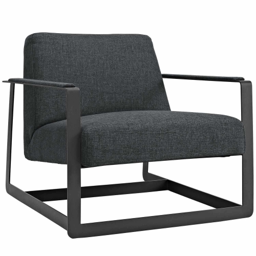 Seg Fabric Accent Chair - Gray