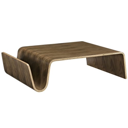 Polaris Wood Coffee Table - Walnut