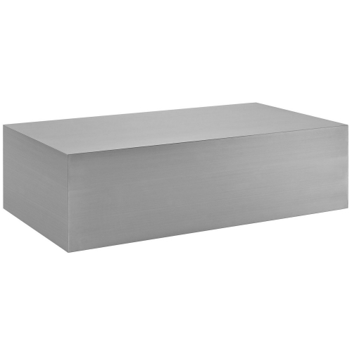 Cast Stainless Steel Coffee Table - Silver
