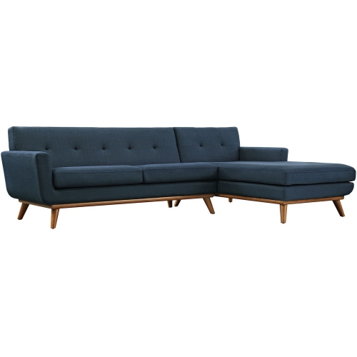 Modway Engage Right-Facing Sectional Sofa - Azure