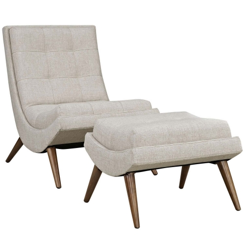 Ramp Fabric Lounge Chair Set - Sand