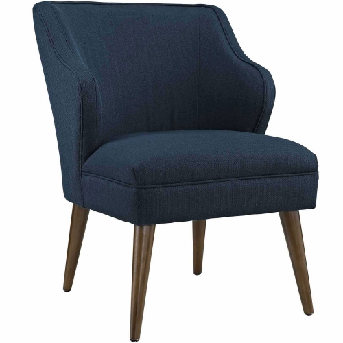 Swell Fabric Arm Chair - Azure