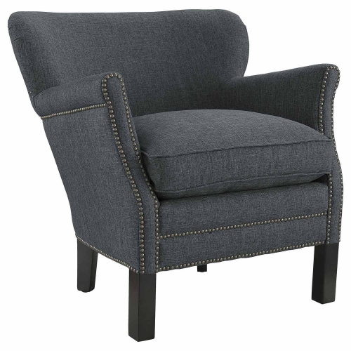 Key Fabric Arm Chair - Gray