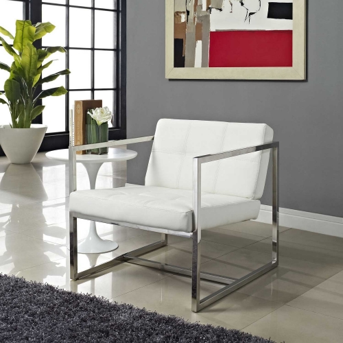 Hover Lounge Chair - White