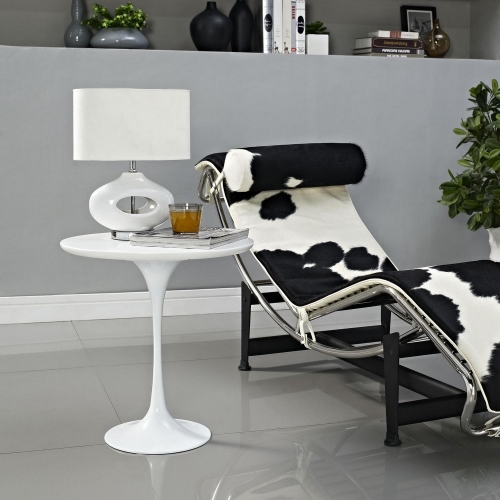 Lippa 20 Wood Side Table - White