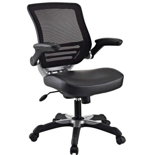 Modway Edge Vinyl Office Chair - Black