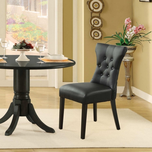 Silhouette Dining Side Chair - Black