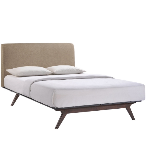 Tracy Queen Bed - Cappuccino Latte