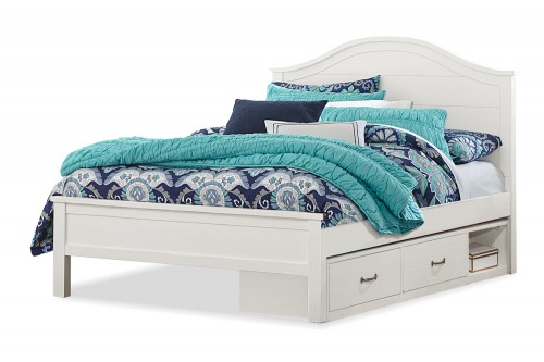 Highlands Bailey Arch Bed with Storage Unit - White