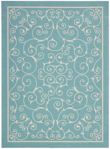 Home and Garden RS019 Light Blue Area Rug