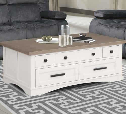 Americana Modern Cocktail Table with Lift Top - Cotton