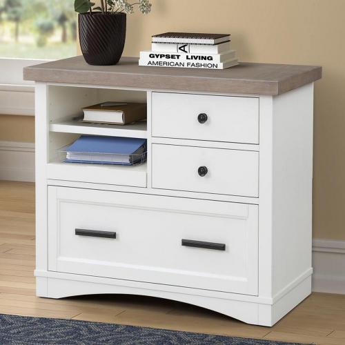 Parker House Americana Modern Functional File with Power Center - Cotton