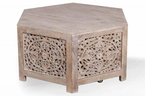 Parker House Crossings Eden Hexagonal Cocktail Table - Toasted Tumbleweed