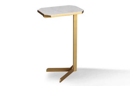 Crossings Eden Accent Table - Iron and Marble
