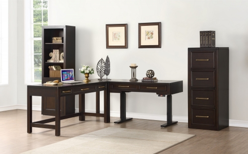 Greenwich Home Office Set 3 - Dark Walnut
