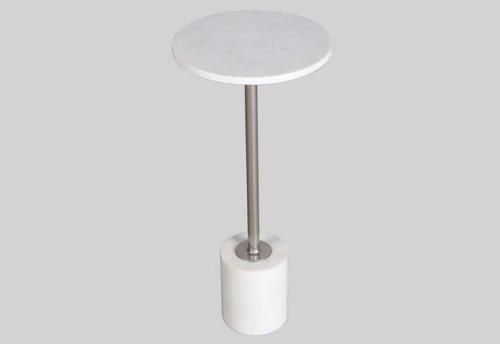 Crossings Monaco Accent Table - Iron and Marble