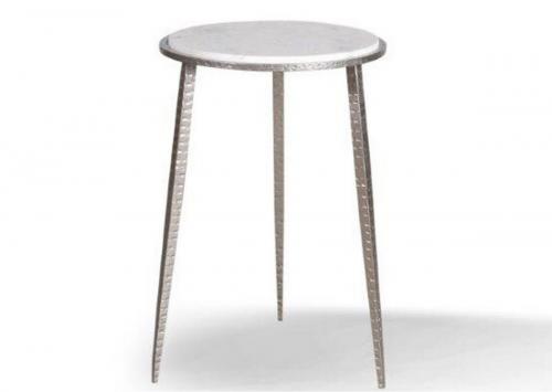 Crossings Palace Accent Table - Iron and Marble