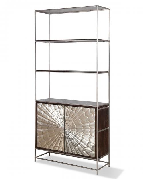 Parker House Crossings Palace Bookcase - Sliver Clad