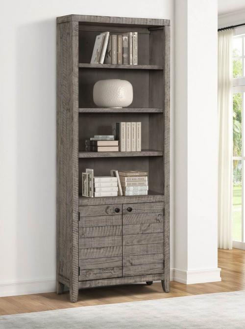 Parker House Tempe 32 Inch Open Top Bookcase - Grey Stone