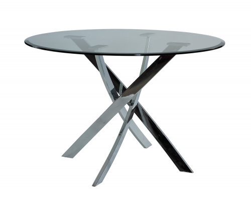 Putnam Dining Table - Cool Chrome