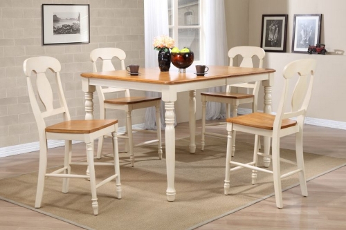RT67 Caramel/Biscotti Napoleon Back Counter Height Dining Set