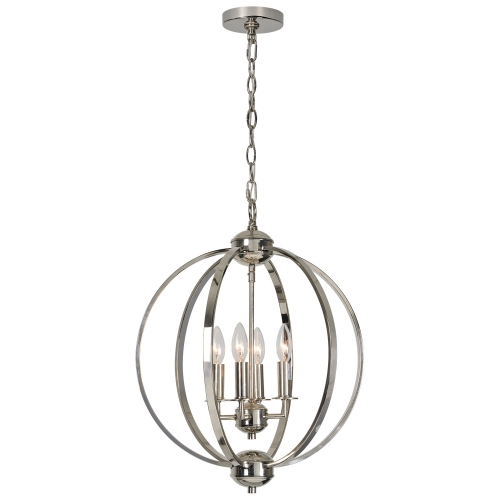 Terry Ceiling Fixture - Polished Nickel
