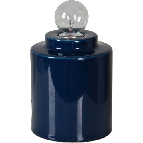 Cork Table Lamp - Dark Blue