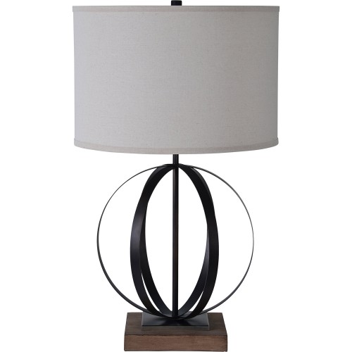 Sawyer Table Lamp - Wood Grain