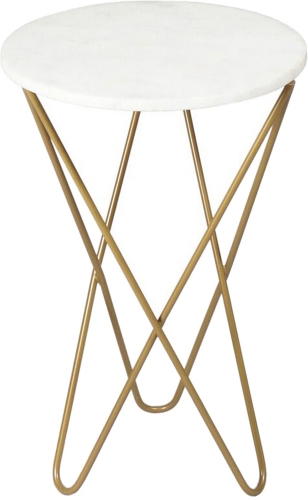 Cinda Accent Table - Gold Powdercoated