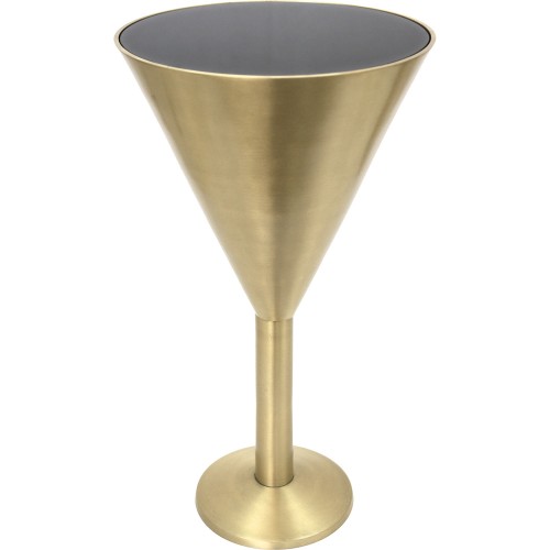 Jabin Accent Table - Tinted Black/Gold