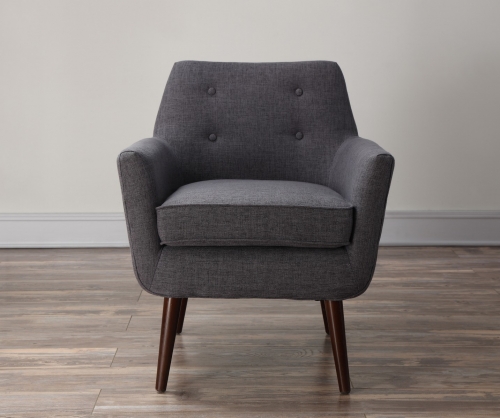 Clyde Grey Linen Chair