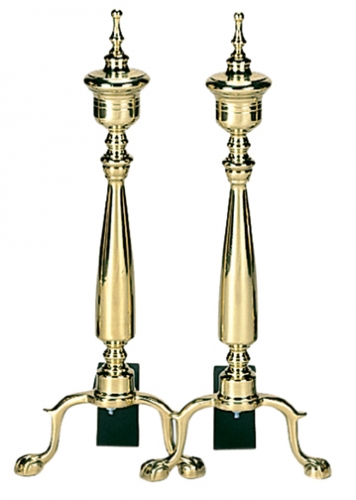 Solid Brass Urn Andirons - Uniflame