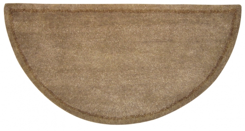 Hand-Tufted Wool Hearth Rug - Beige - Uniflame