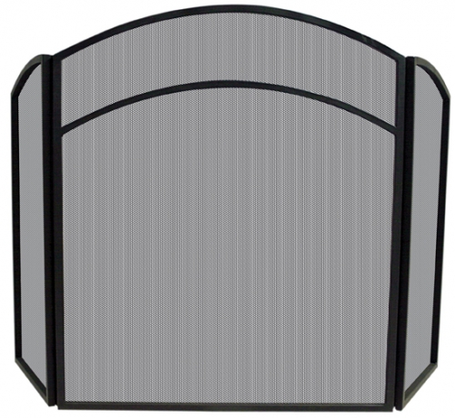 3 Fold Black Arch Top Screen - Uniflame