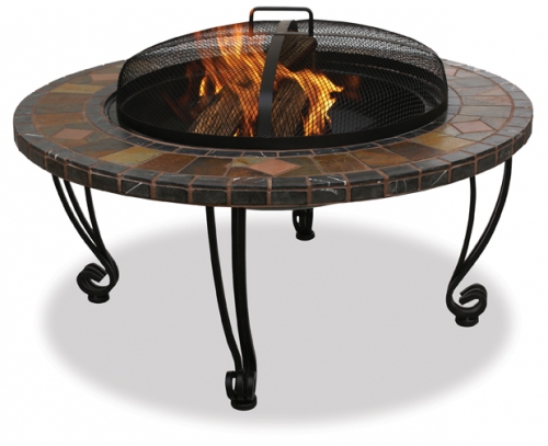 34 Inch Slate and Marble Firebowl - Uniflame