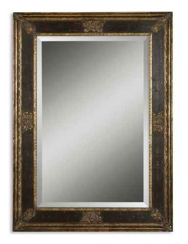 Cadence Small Antique Gold Mirror