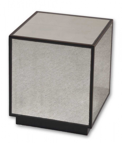 Matty Mirrored Cube Table