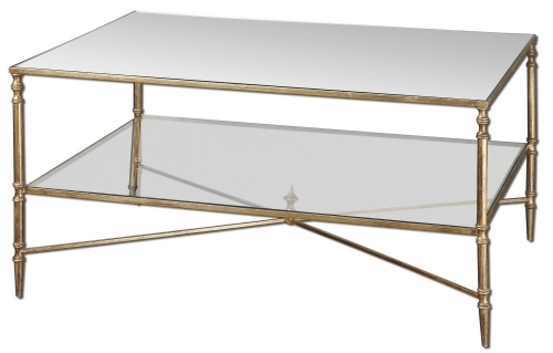 Henzler Mirrored Glass Coffee Table